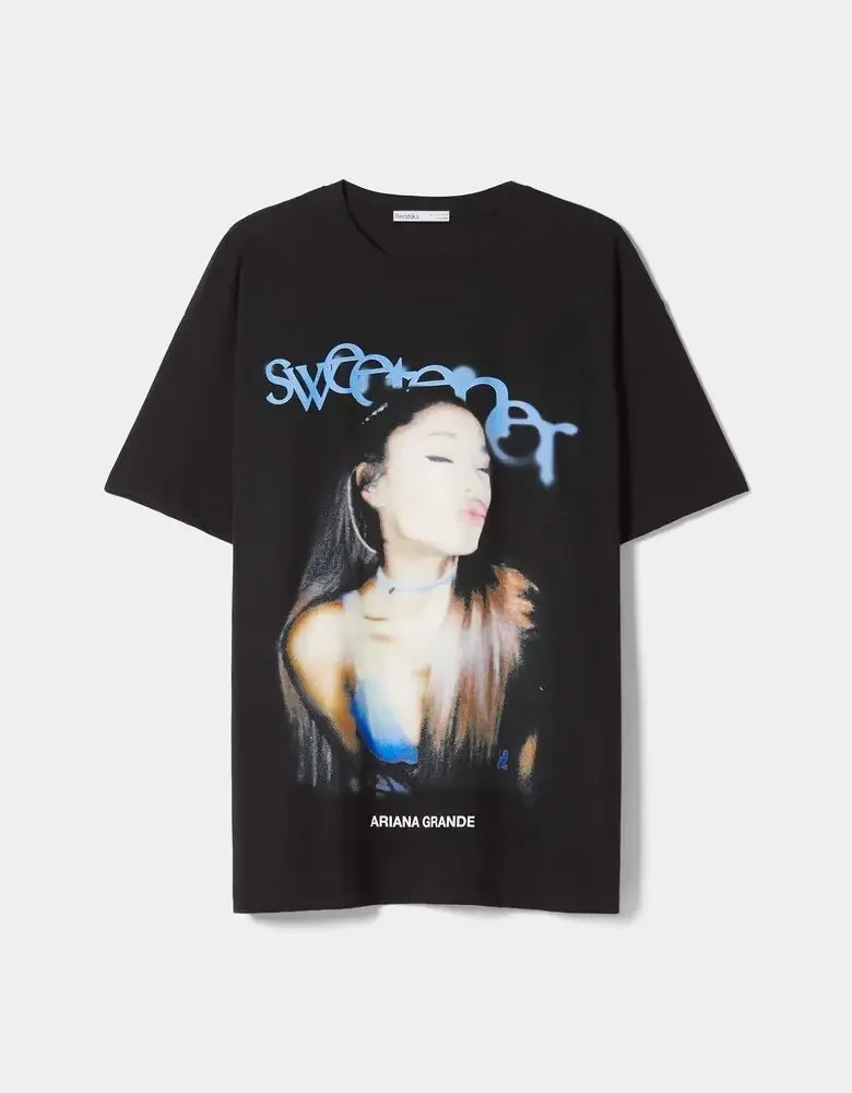 

Short sleeve T-shirt About the private life of ariana Full Size New Tee