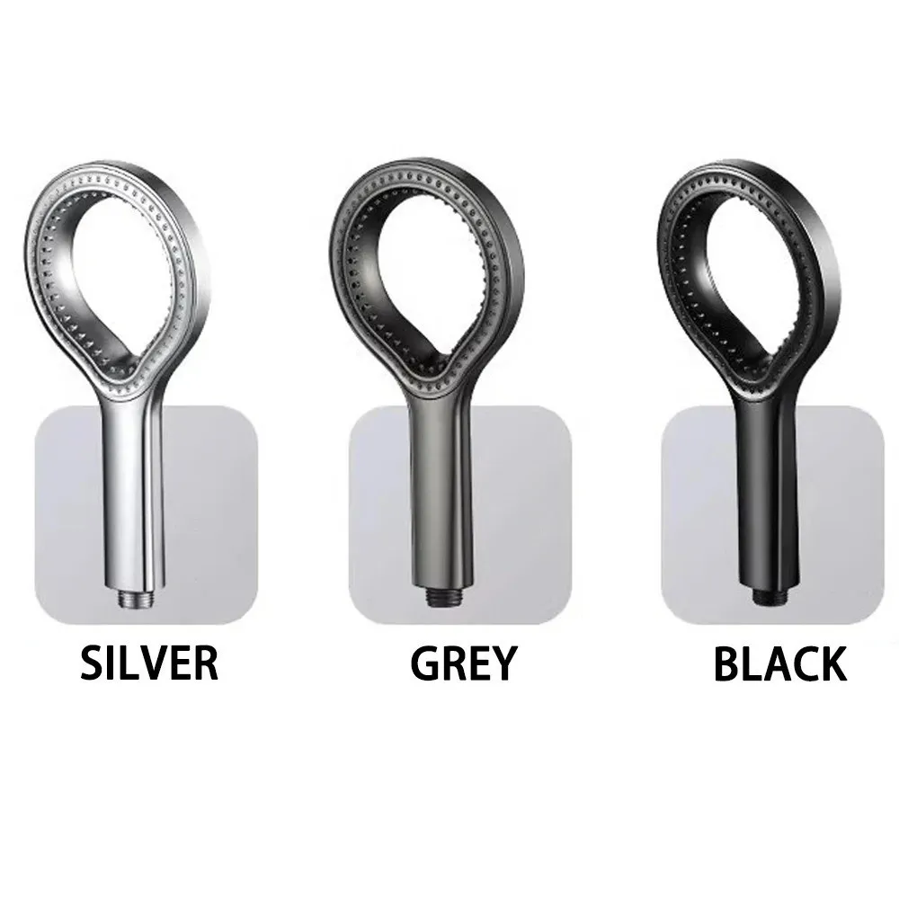 

Ring Design High Pressure Shower Head Rainfall Spray Water Saving Handheld Showerhead Easy Install Adjustable Spray Shower Head