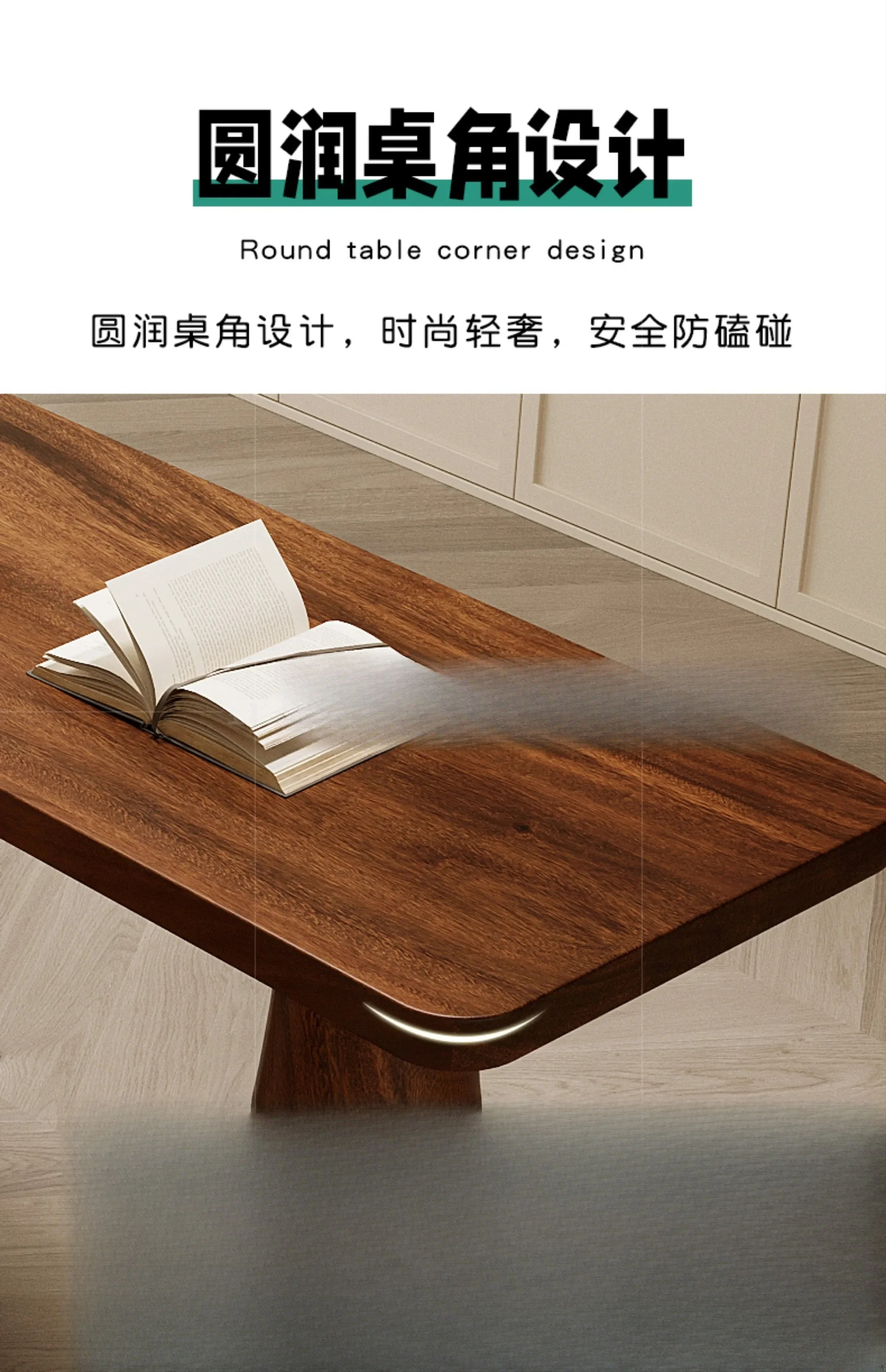 QQ South American walnut bar table and chair combination living room partition table leisure work table household