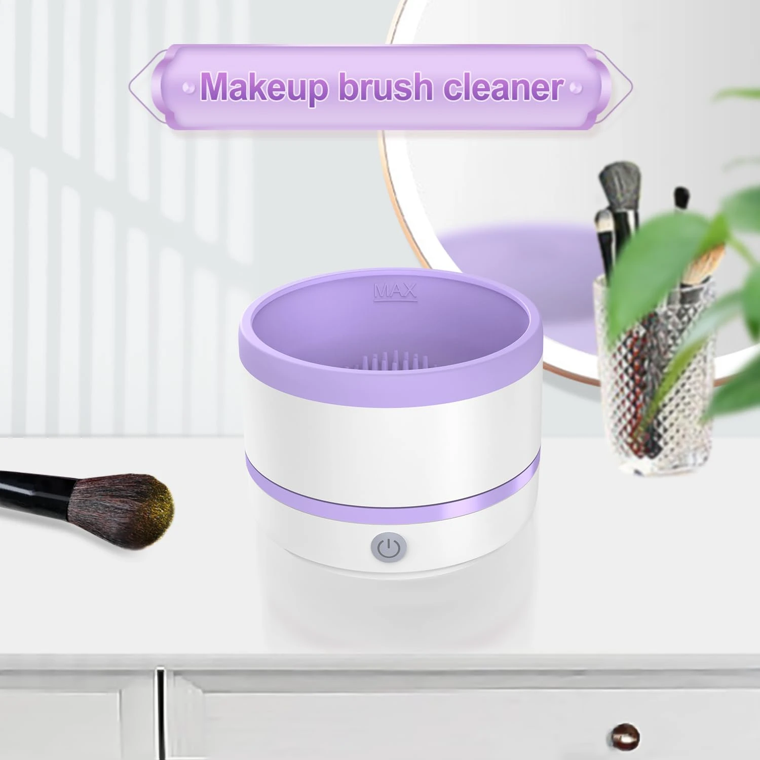 Portable Beauty Brush Cleaner - Automatic Personal Care Tool for Beauty Enthusiasts - Travel-friendly and Easy-to-use - Convenie