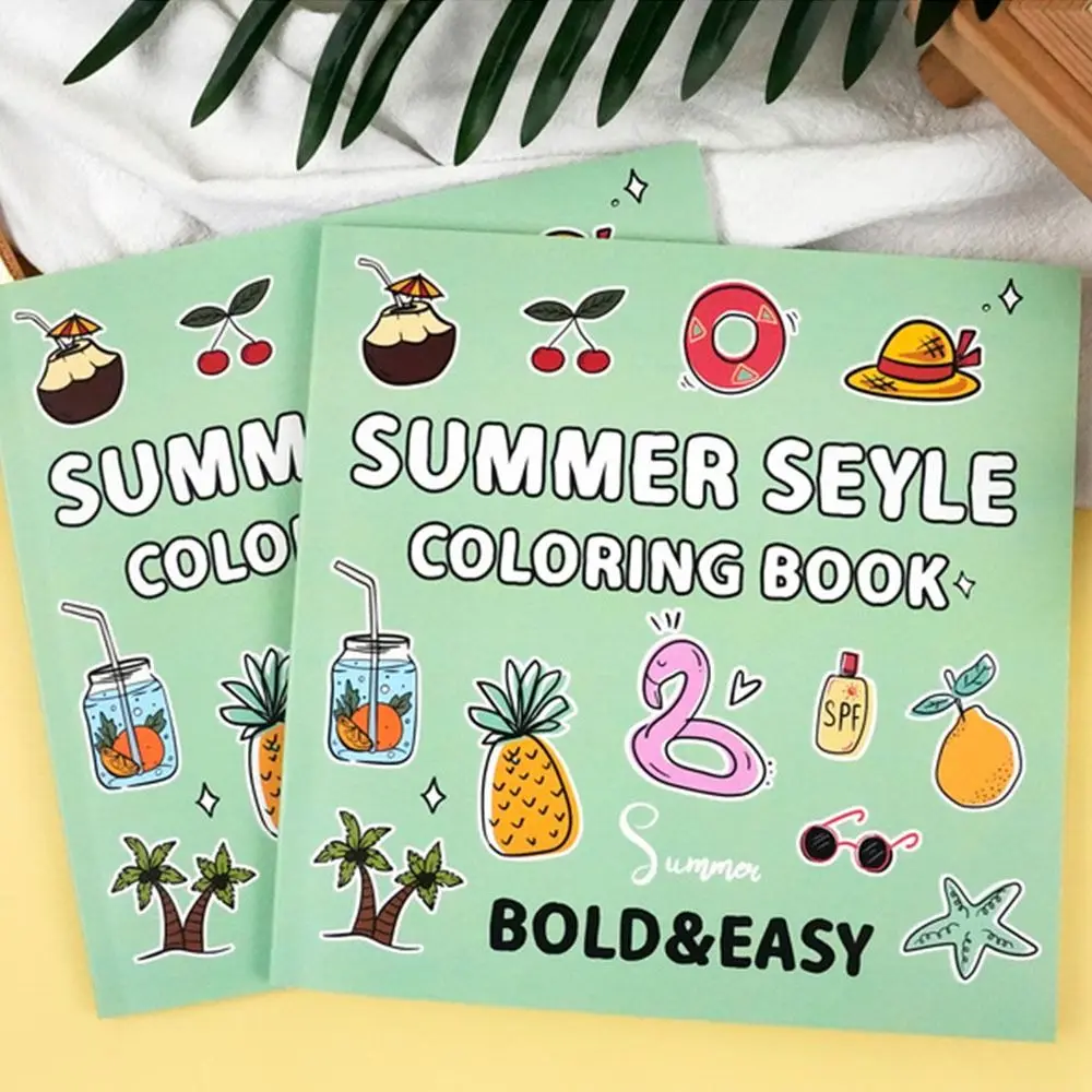 Libro para colorear de feliz cumpleaños hecho a mano, libro de grafiti Gouache educativo seguro para usar, libro de Color de relleno creativo DIY para niños