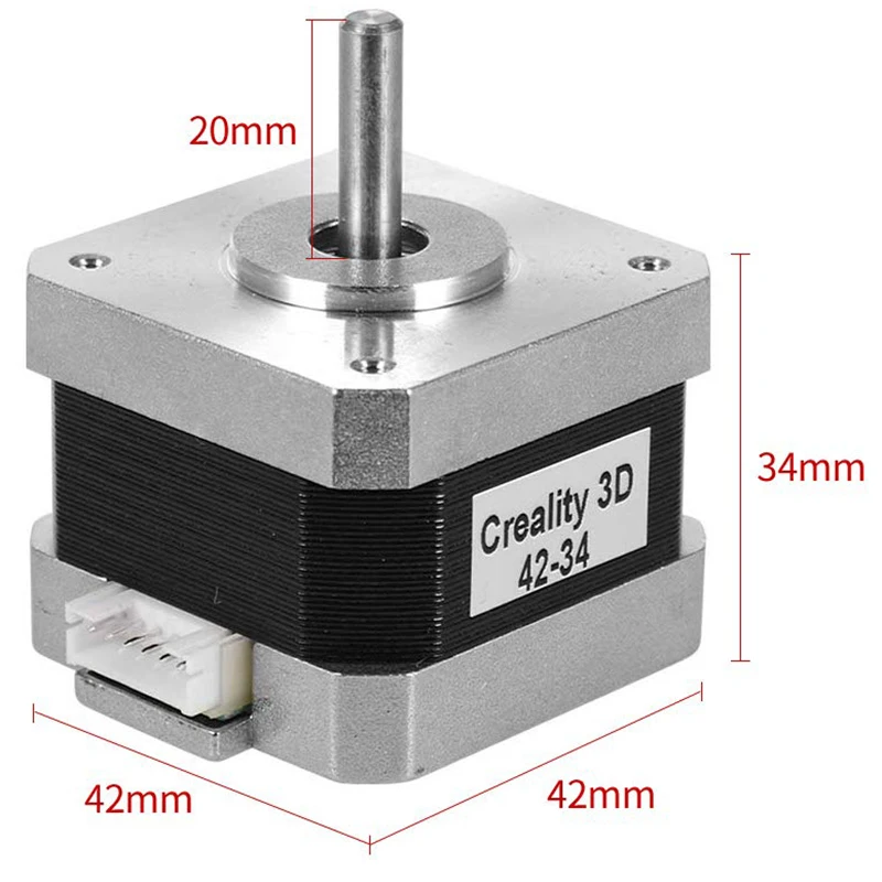 3D-Drucker-Schrittmotor 42–40/1 Stück und 42–34/3 Stück, 2 Phasen, 0,8 A, 1,8 Grad, 0,4 Nm, für 3D-Drucker DIY