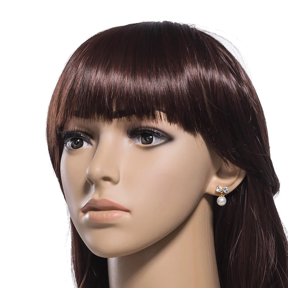 Pendientes de Perlas de Agua Dulce con Detalles de Diamantes, Diseño de Lazo, Elegantes en Tono Plateado para Mujer, Regalo para Boda, Navidad, Cumpleaños