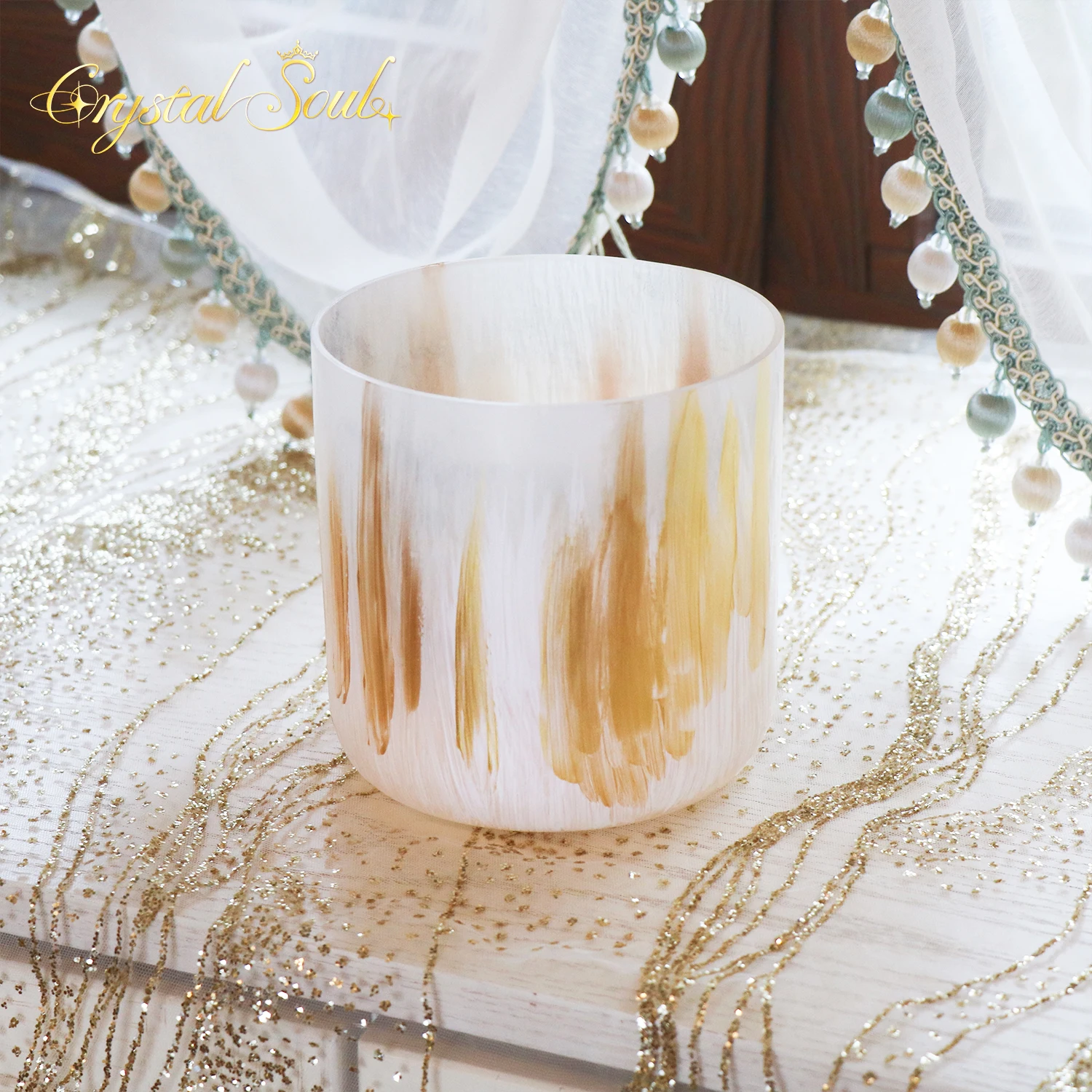 Crystal Soul Exclusive Design of New Hand Drawn Reiki Alchemy Crystal Singing Bowl