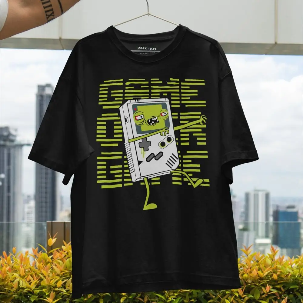 Retro Zombiie Gamerr T-Shirt Funny Gamee Over Design Unique Retro Console Sh