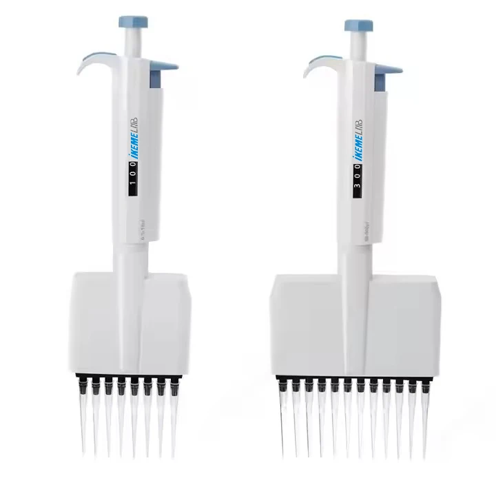 

IKEME Lab Multichannel Pipette Adjustable Transferpette Full Autoclavable Pipettor 8-channel Pipette Lab Multichannel Pipett
