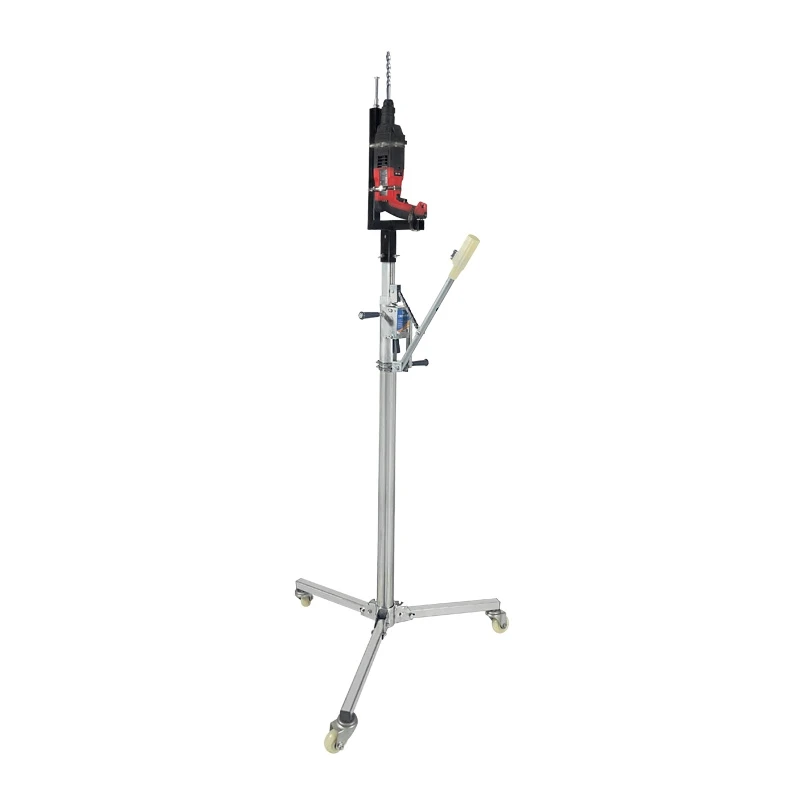 Multi-functional base ceiling drilling hammer ceiling lifting fully automatic drilling bracket movable universal wheel