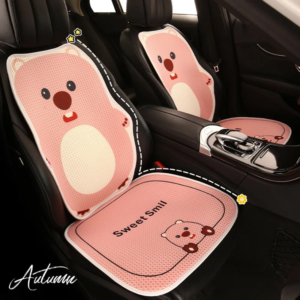 Car Seat Cushion Backrest Loopy Anime Cartoon Car Plush Doll Headrest Throw Pillow Auto Interior Decoration Accessories