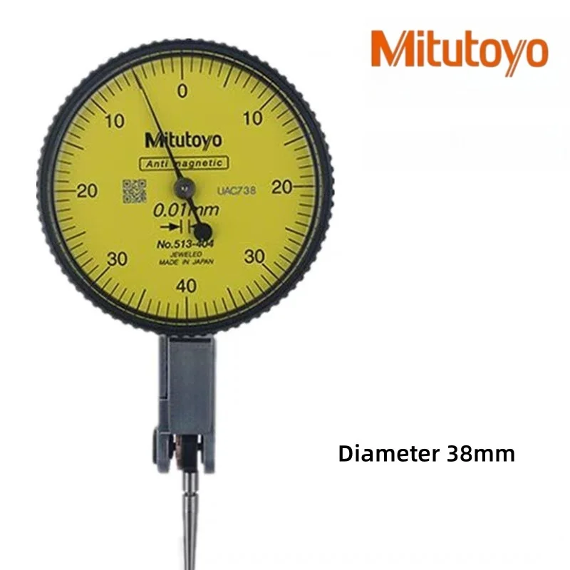 Mitutoyo indicateur à cadran levier analogique jauge à cadran No.513-404 précision Stable 0.01 plage 0-0.8mm diamètre 32mm38mm outils de mesure