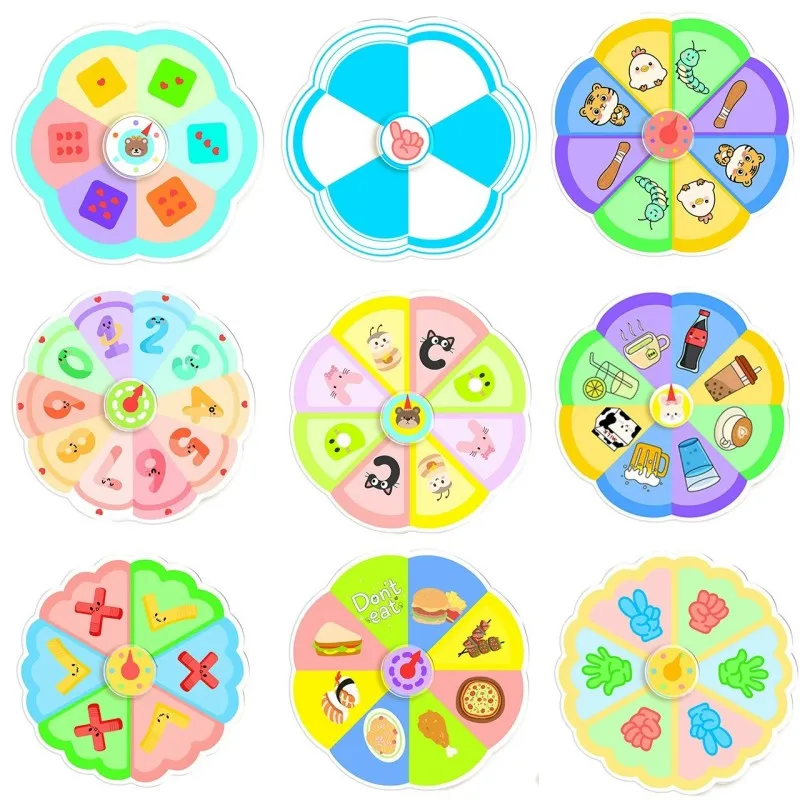 Вращающийся проигрыватель с изображением животных из мультфильмов, игрушки-непоседа, выбор сложность, интерактивные игрушки для детей, вечеринка, день рождения