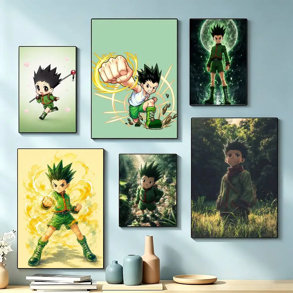 Anime Hunter Hunter G-Gon Freecss  Poster High Quality Dorm Living Room Aesthetic Wall Decoration Painting Stickers Gift