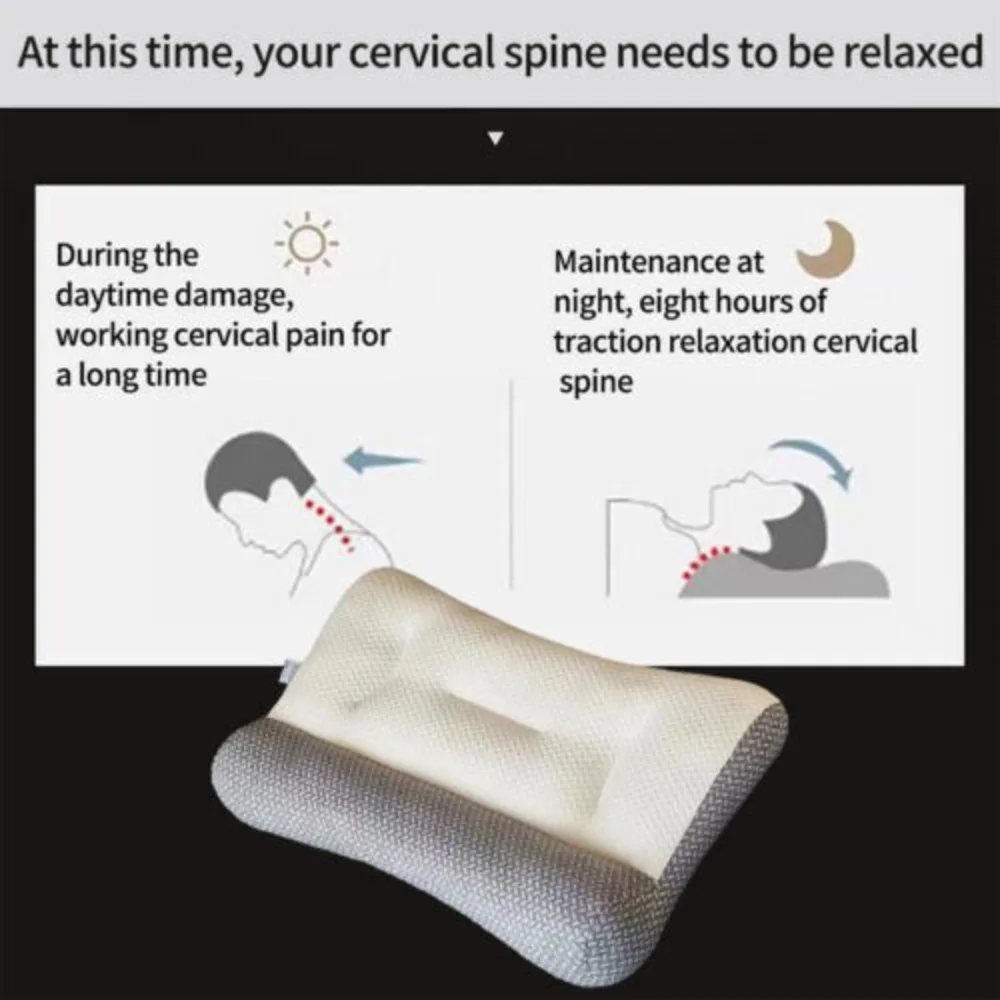 Cervical Memory Foam Pillow For Neck Shoulder Pain Release Ergonomic Orthopedic
