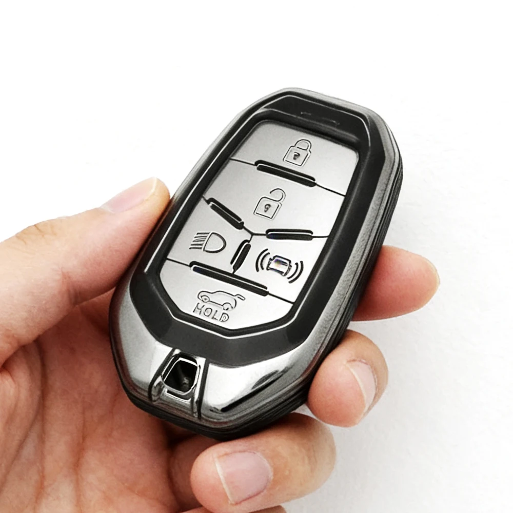 Funda protectora de TPU para llave de coche, carcasa para llave remota sin llave para Ssangyong Rexton Y400 Y450 G4 2021 2022