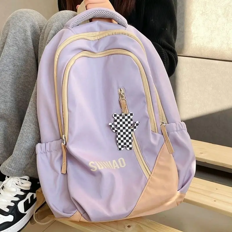 Mochila de nailon de gran capacidad para Mujer, Bolso escolar para estudiantes, adolescentes, ordenador portátil, 2023