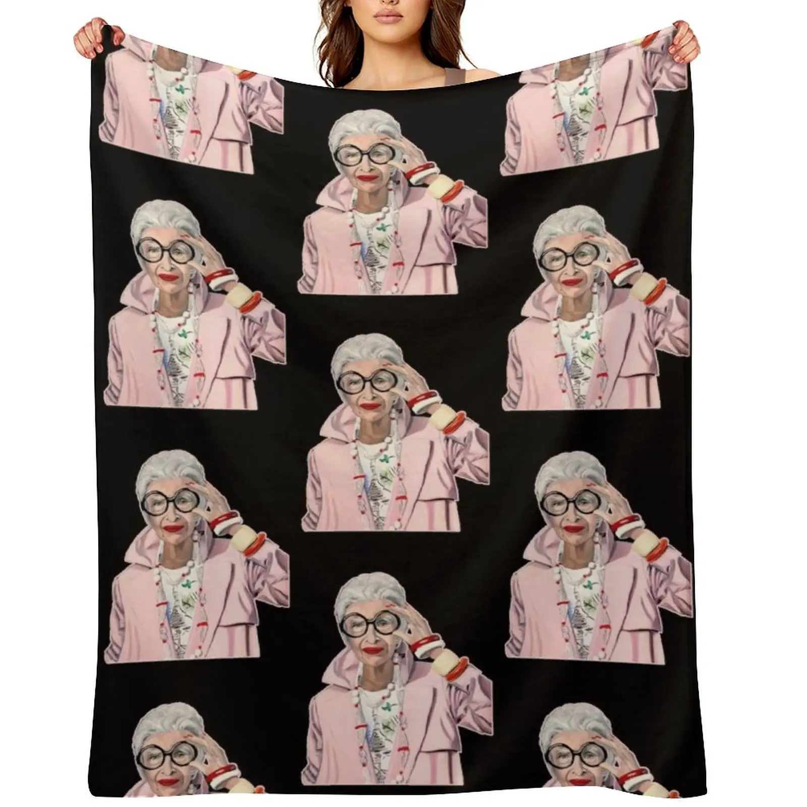 

iris-apfel-iris-apfel Throw Blanket Thins Decorative Sofas Heavy Bed Blankets