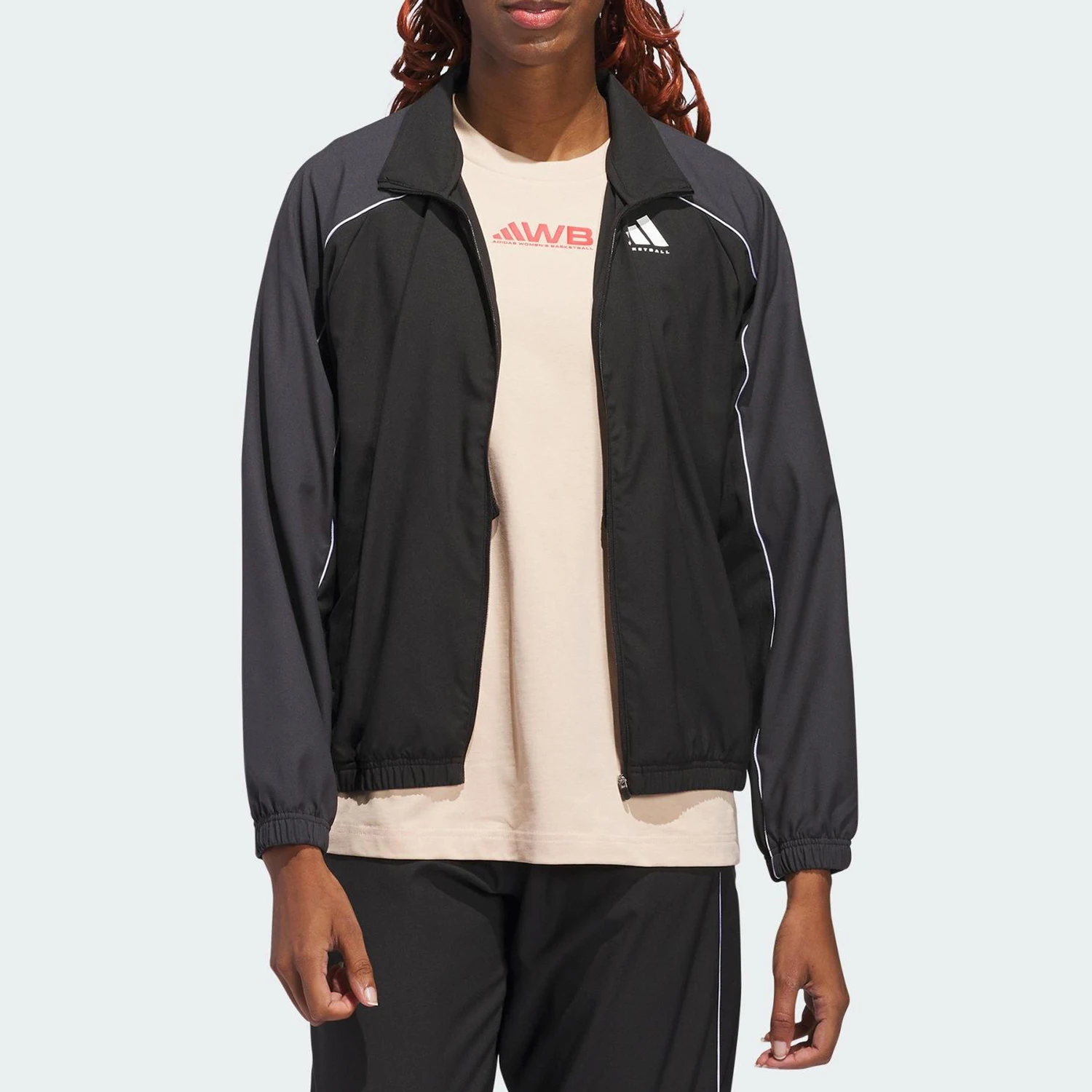 

Новая женская баскетбольная куртка Adidas Authentic с короткими рукавами и воротником реглан JL6463