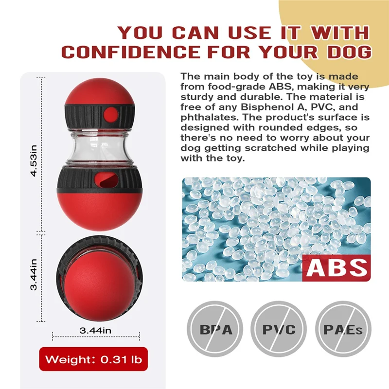 MAKE-Slow Food Dog Slow Feeder Rotating Food Leaking Super Ball Dog Puzzle Green