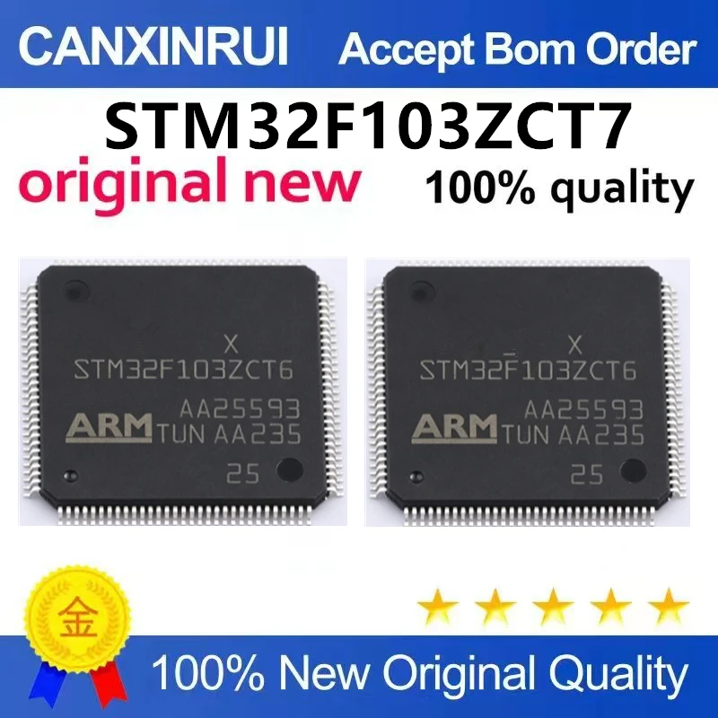 （5pcs-10pcs）Brand new original genuine STM32F103ZCT7ARM Cortex-M3 32-bit microcontroller