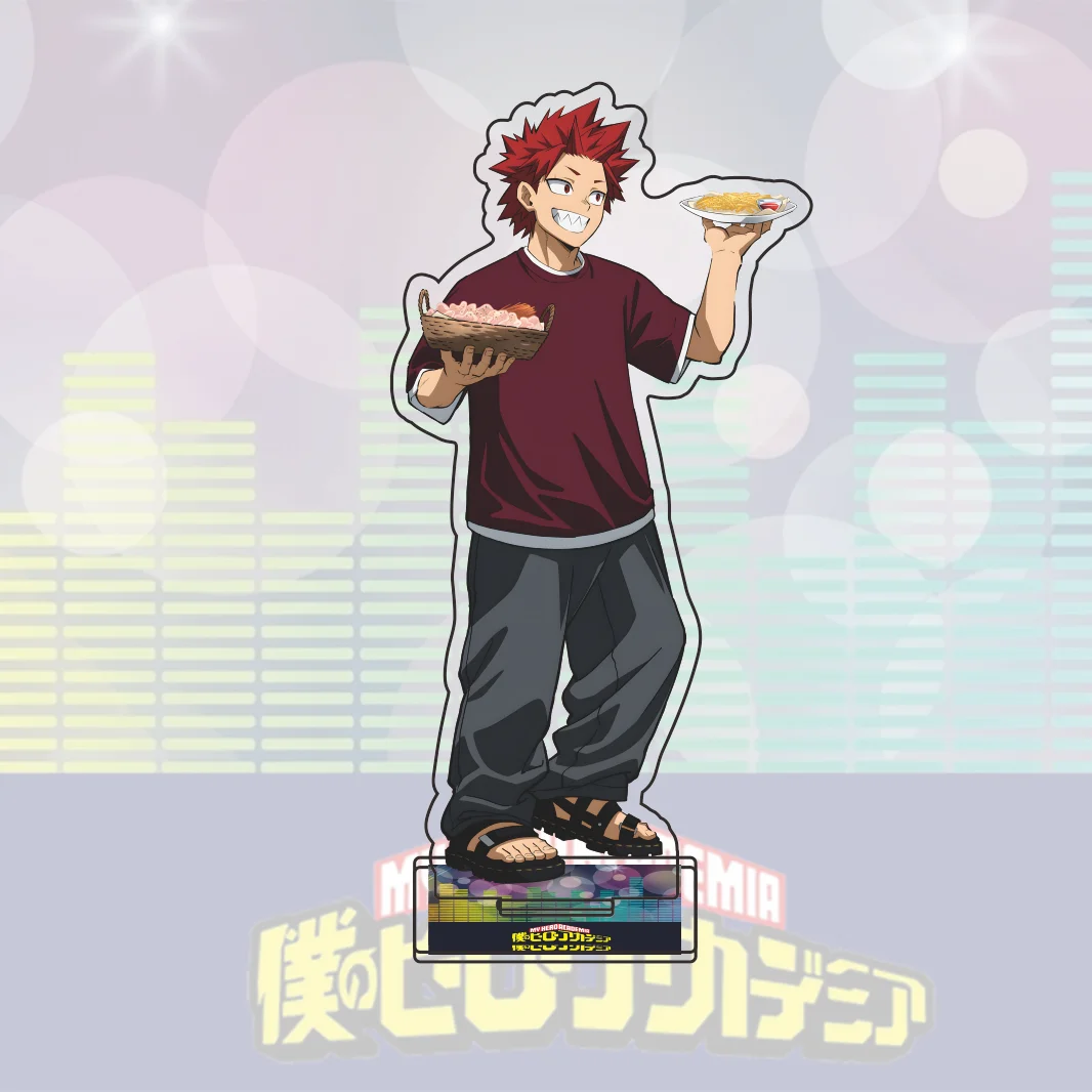 My Hero Academia Concert Series Acrylic Stand Midoriya Bakugo Uraraka Kirishima Todoroki Denki Standee Desk Decor Anime Keychain 4