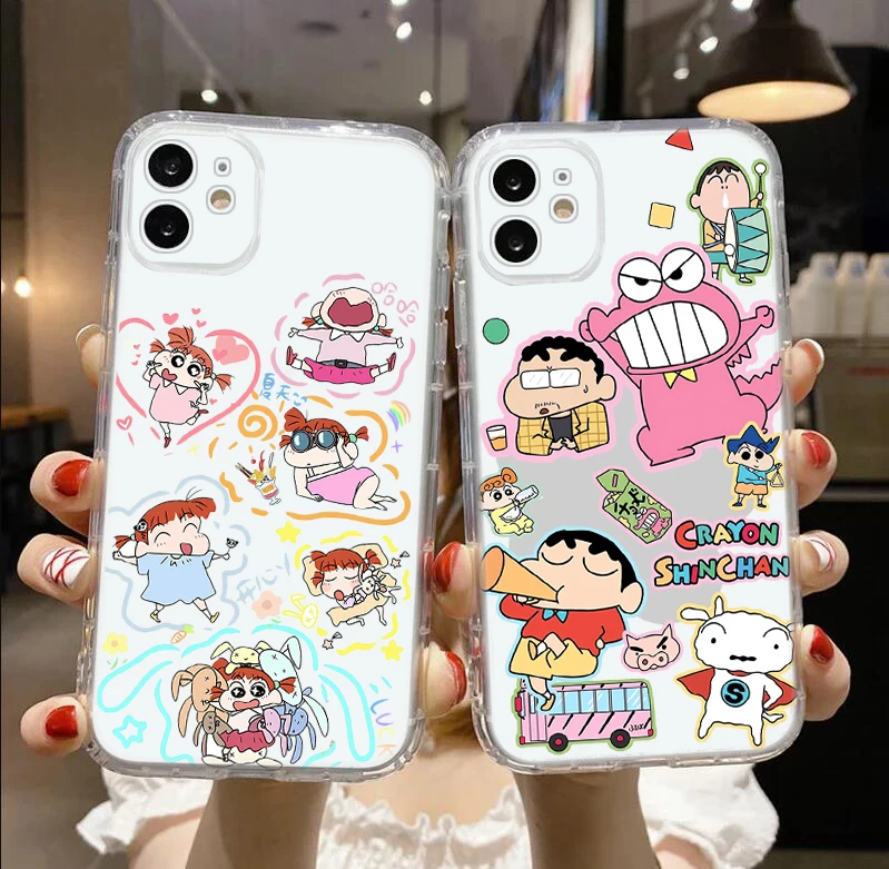 B29 Crayon Shin Chan Soft Case for Tecno POP 4 Pro 5 5P Camon 15 18 18T 18I 19 Spark 8P 8C 7T GO Pova 3 KD7 CD7 BC3