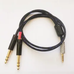 HIFI 4.4MM Male 4.4 To Dual 6.5MM Male 1/4 Inch 2 x 6.35 MM TRS Balanced Y Splitter Audio Cable