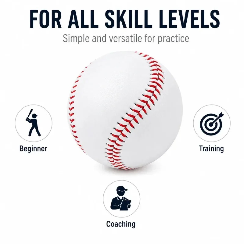 Baseball No. 9 Hardball Training Handmade Balls Fitness Products White Safety Kid Baseballs Men's Practice Team Game