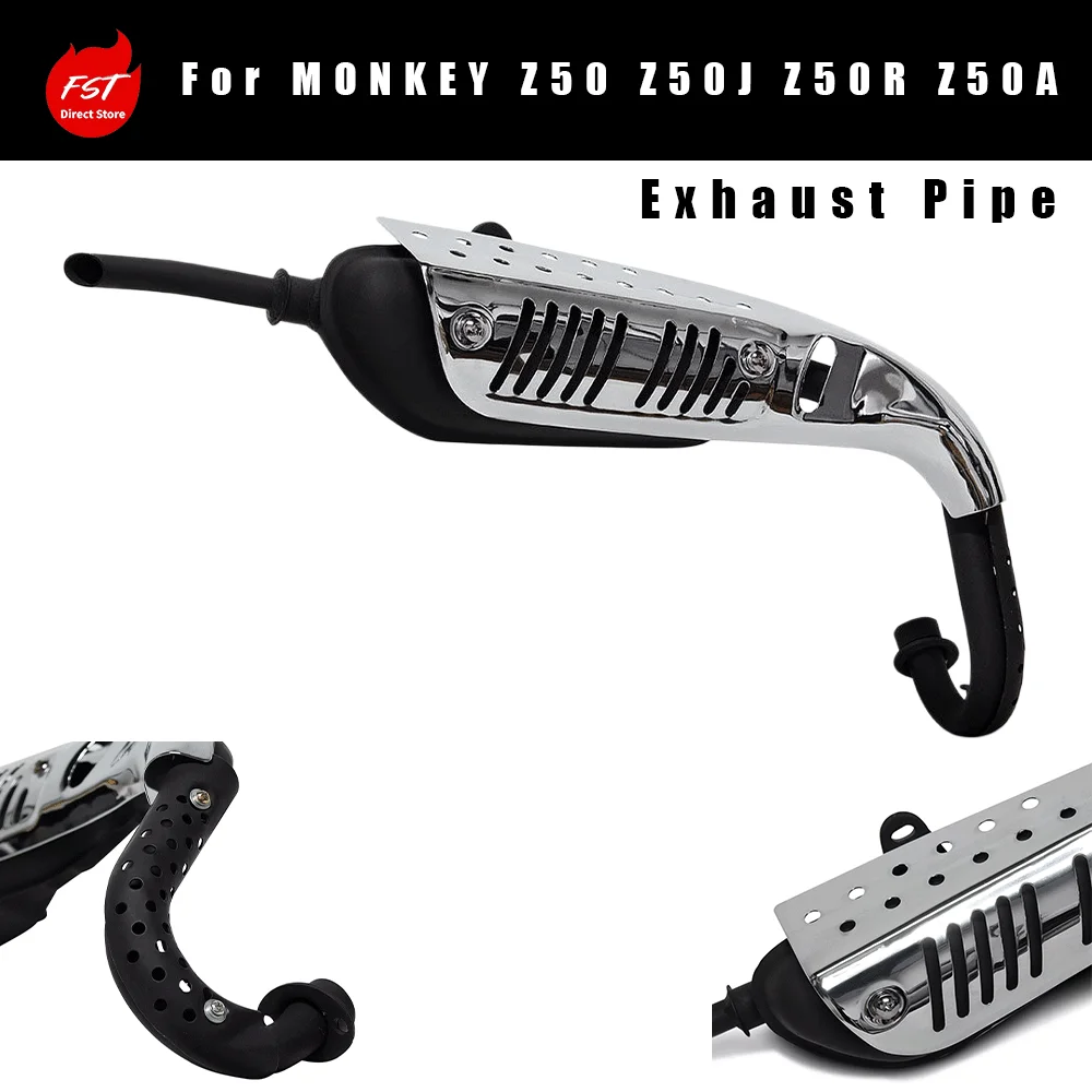 Full Exhaust System for Motorcycle Modification, Fits  Monkey Z50 Z50J Z50R Z50A