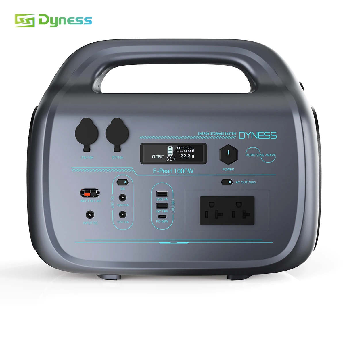 Dyness E-pearl US 1000w Outdoor Camping Portable Charging Power Stations 1075wh Lifepo4 Battery AC DC USB CAR Output
