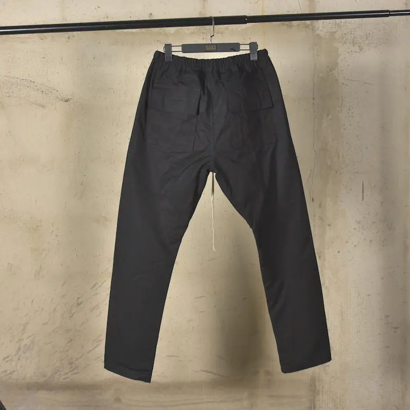 High Street RO Cotton Workwear Pants Men's Three-dimensional Pockets Rivet Decoration Small Feet Slim Fit Style Dark Pants