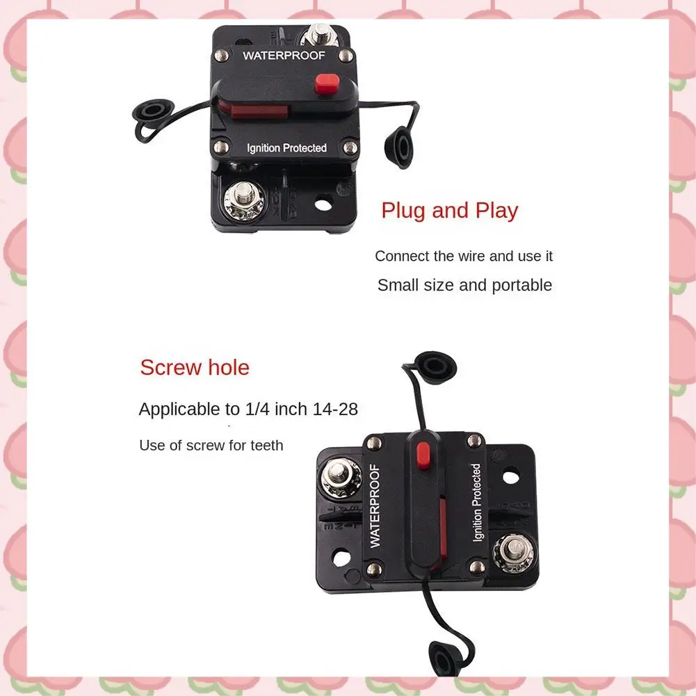 

N18R AMP Circuit Breaker Fuse Reset 12-24V DC Car Boat Auto Waterproof Fuse Box Fuse Car Fusibles