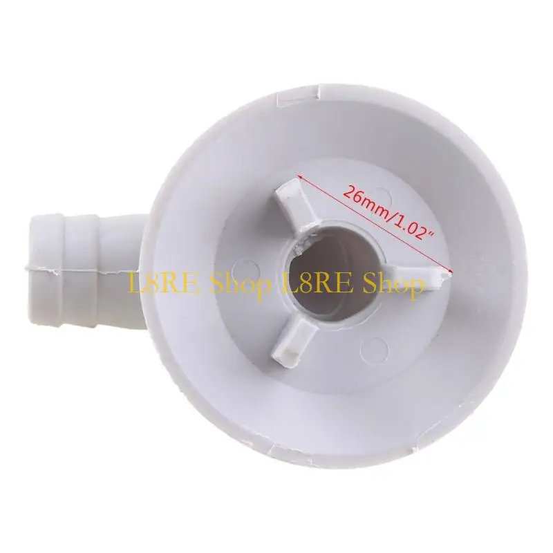 L8RE 3 개 턱 드레인 호스 커넥터 엘보우 26mm/1.02in 에어컨 외부