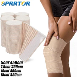 1Roll Premium Elastic Bandage Wrap,Cotton Latex Free Compression Bandage Wrap with Self-Closure,Support & First Aid for Sports