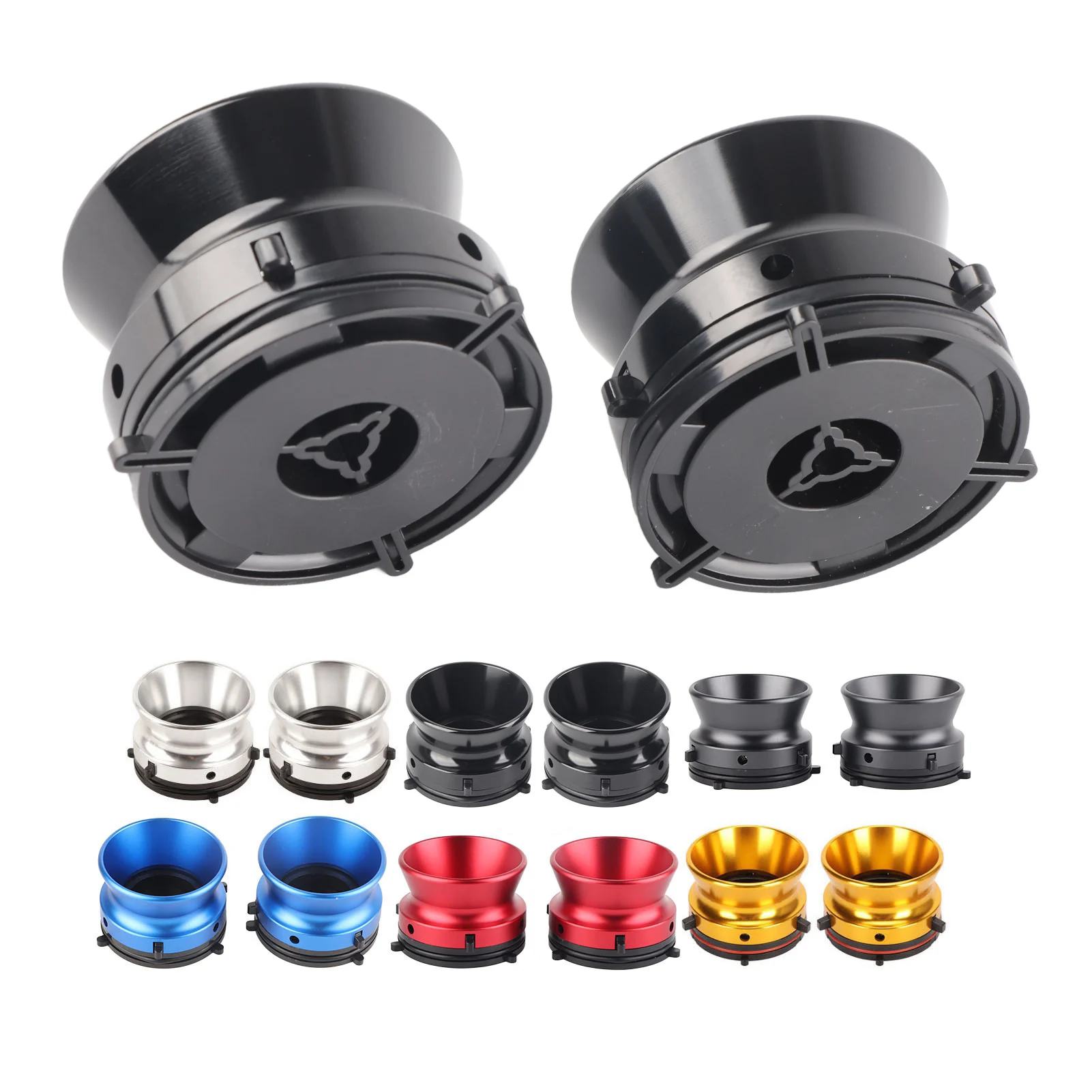 

10 Inch Opener NAB Hub Adapters Polished 1 Pair Lockable Loading Device Professional for Reel To Reel Tape Recorders