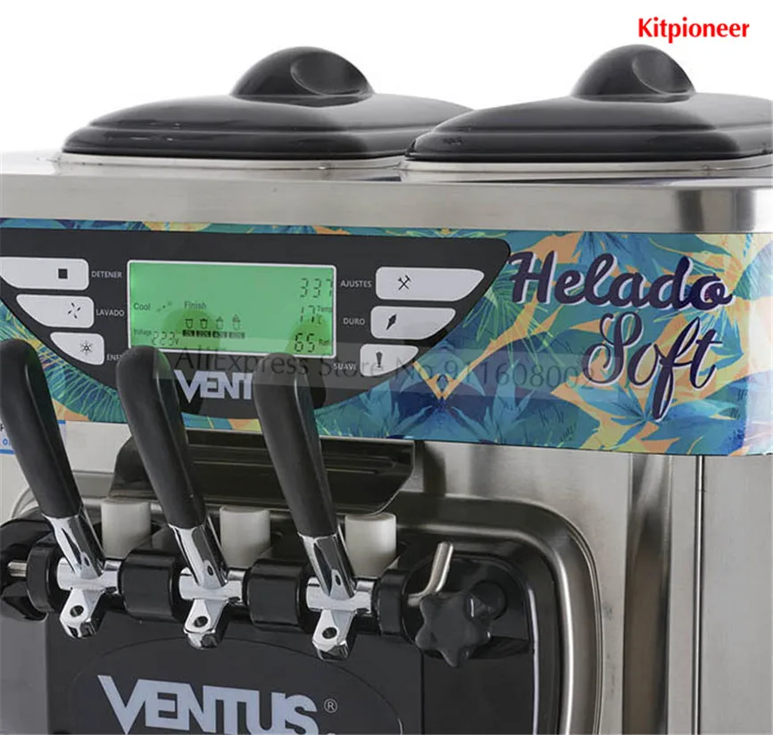 Accesorios de tapas de arco de lujo 2 en 1, cubiertas superiores de plástico para máquinas de helado GS Soft Serve, accesorios de repuesto BJ, longitud 36cm