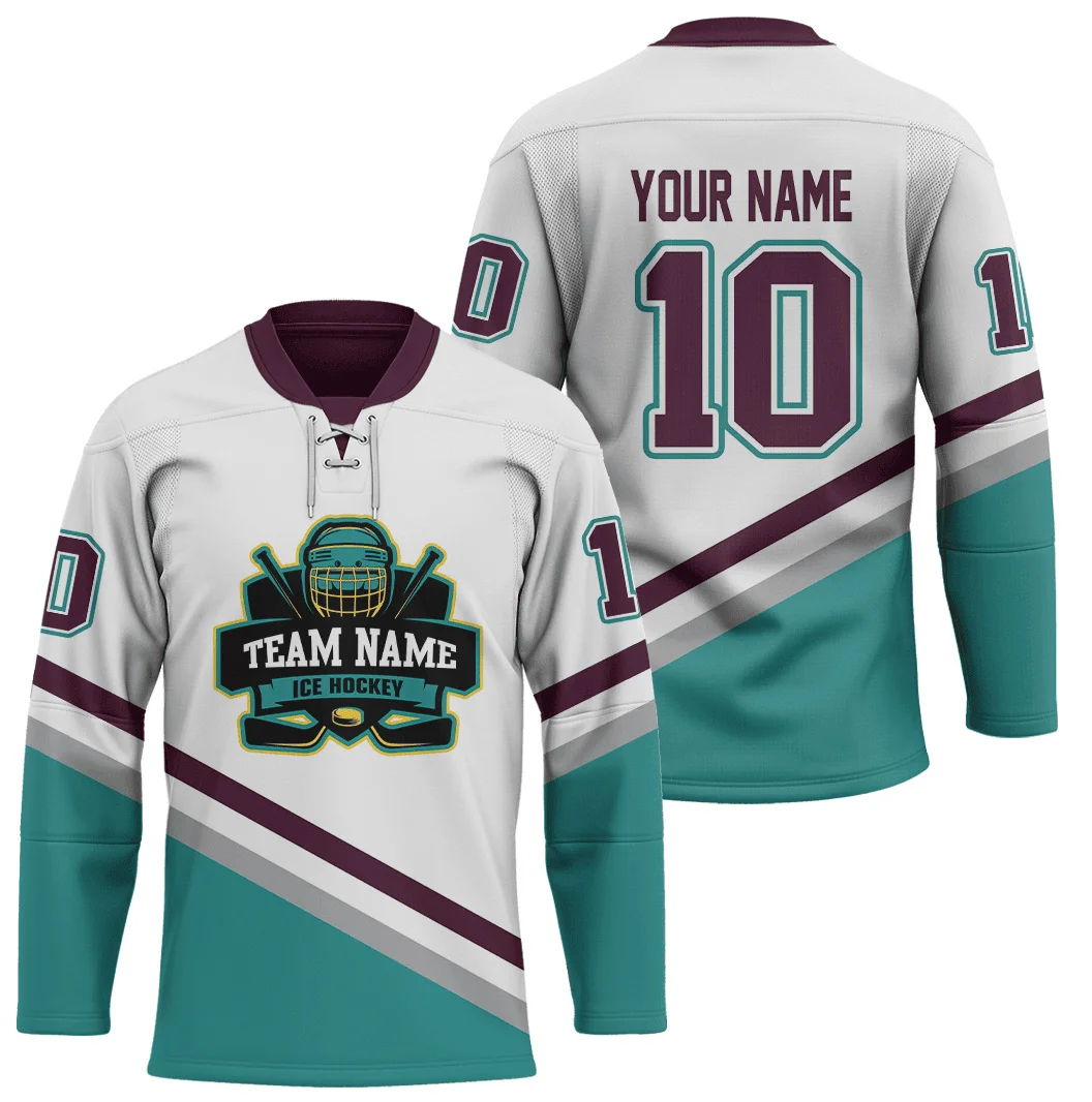 Personalized Name White Black Gold 3D Printed Fashion Men's Hockey Jersey Summer Unisex Personali Sport Team Jersey Shirt YU02 image 4