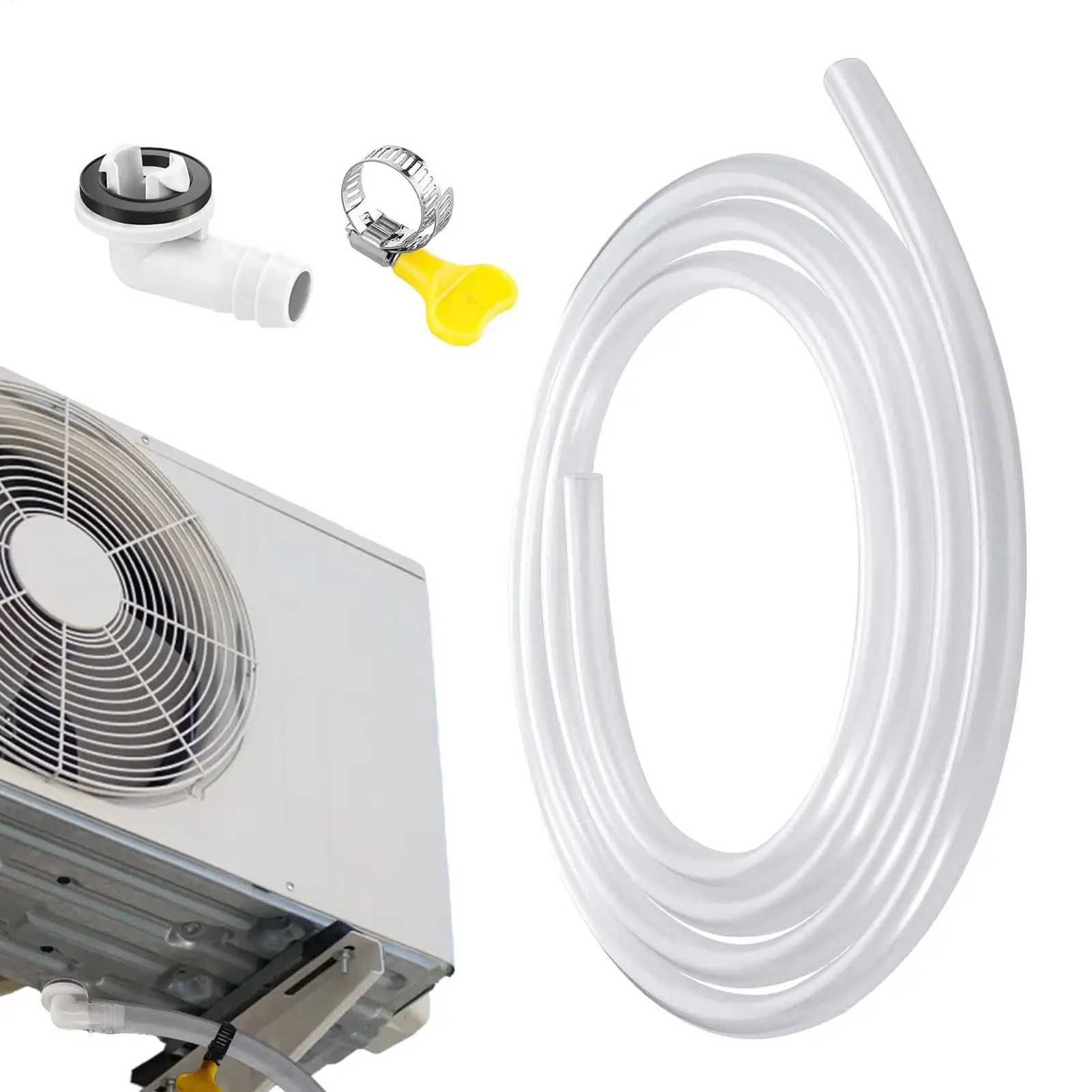 

Portable Leakproof Air Conditioning Pipe Parts Air Conditioner Drain Pipe 12mm AC Pipe Replacement For Home Office Indoor
