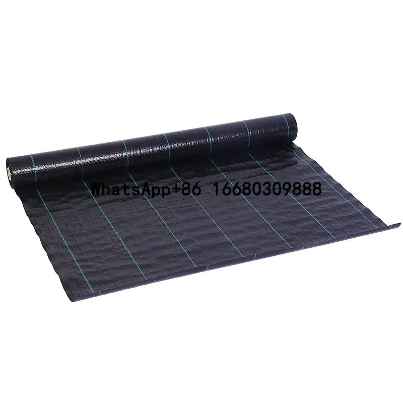 Knitted & Cutting Processing Service Garden PE Plastic Weaved Ground Cover Fabric Anti-Weed Agro Control Mat