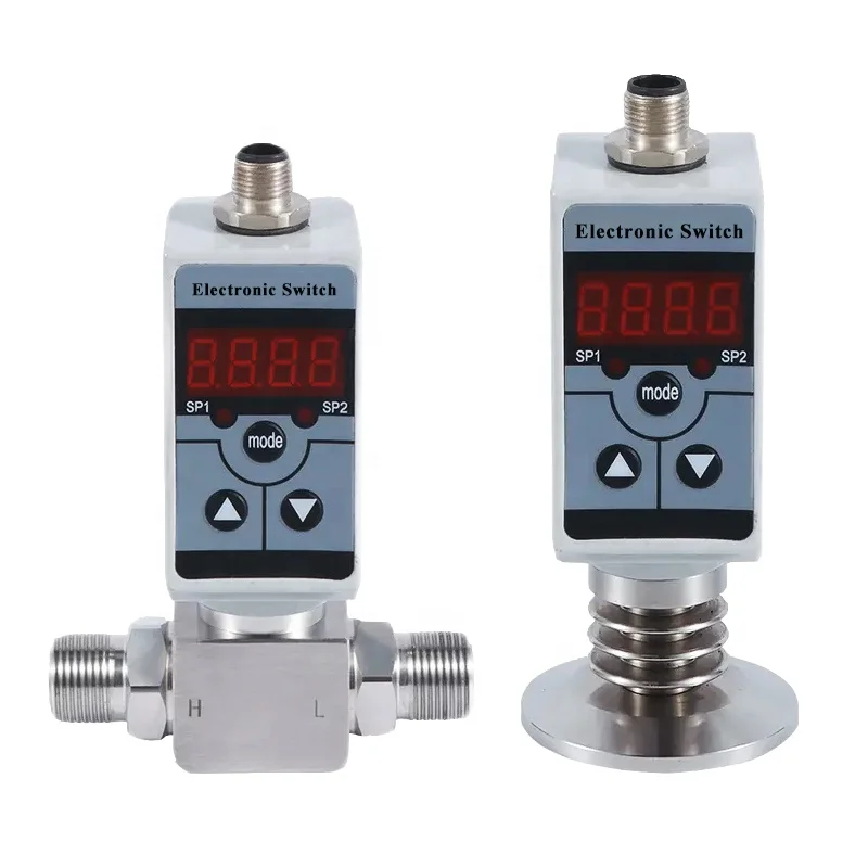 Hot saleIntelligen Hydraulic Pumps Pressure Switch Oil Water Steam Air Compressor Differential Pressure Switches Controller