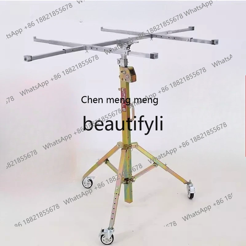 Z189 Small Ceiling Plasterboard Lifter for Installing Lights, Air Conditioners, Cabinet Supports, Hand-Cranked Electric Lifter