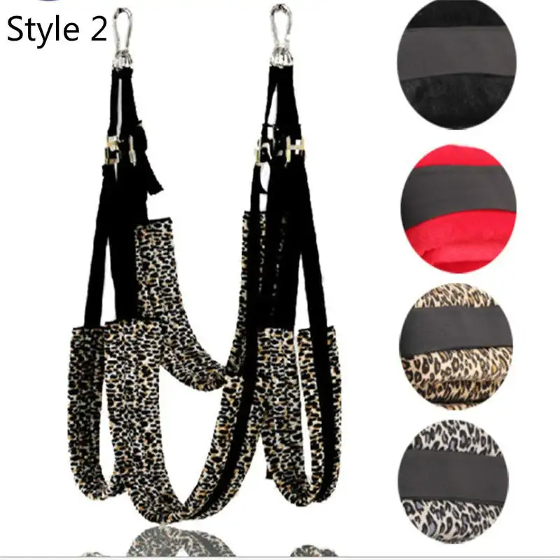 4 Warna 2 Gaya Nilon Ayunan Manset Pergelangan Kaki Budak Lembut Furnitur Seks Fetish Perban Ayunan Mainan Erotis Permainan Pasangan