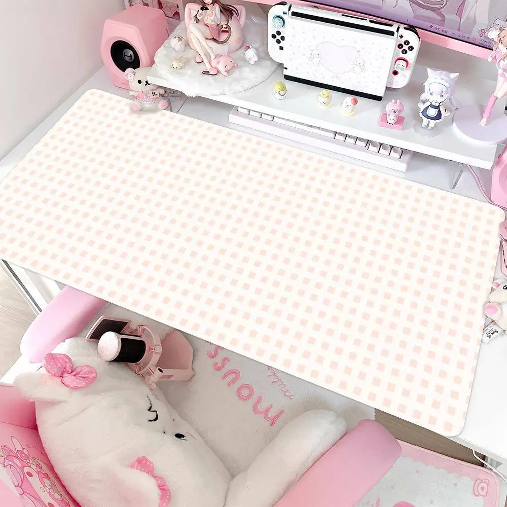 Leather Mouse Pad Korean Cream Strawberry Cute Female Computer Keyboard Mat Office Desktop Anti Slip Faux Leather Thick Mousepad view 3