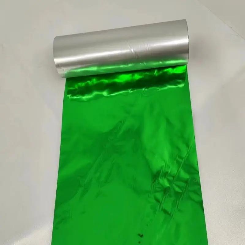 Green-Gold Foil Ribbon 30-110mm Thermal Transfer Printer Resin Ribbon Roll for Gift Bag/Card/Satin Ribbon/Label Printing