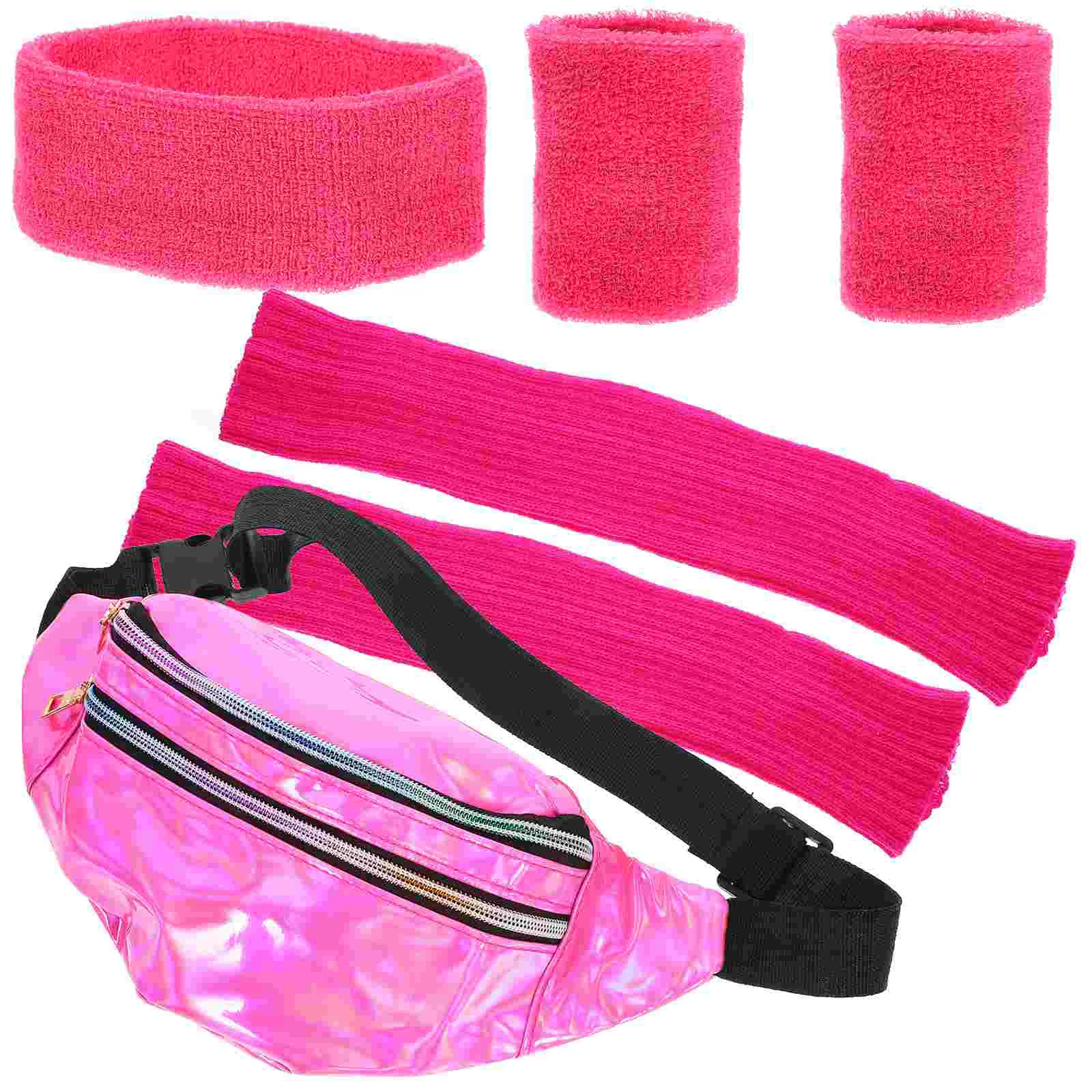 

Neon Leg Warmer Set Warmers 80s Yoga Sets Headband for Women Sports Knitting Headbands