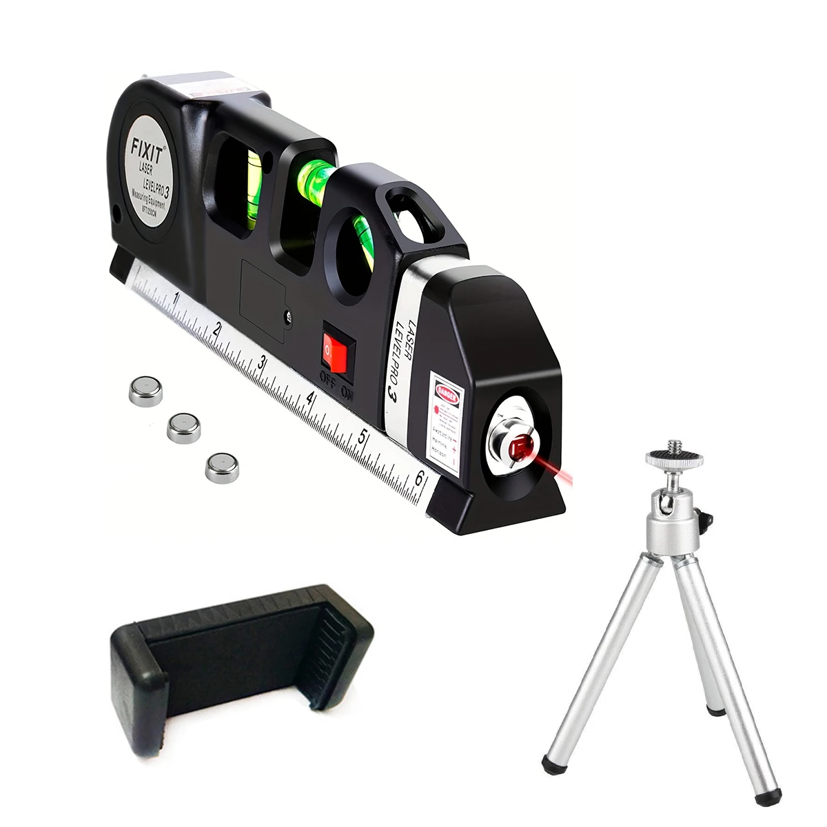 Laser Level, Multipurpose Line Tool and Tripod Standard Cross Line Laser Leveler for Picture Hanging, Cabinets, Tile Walls