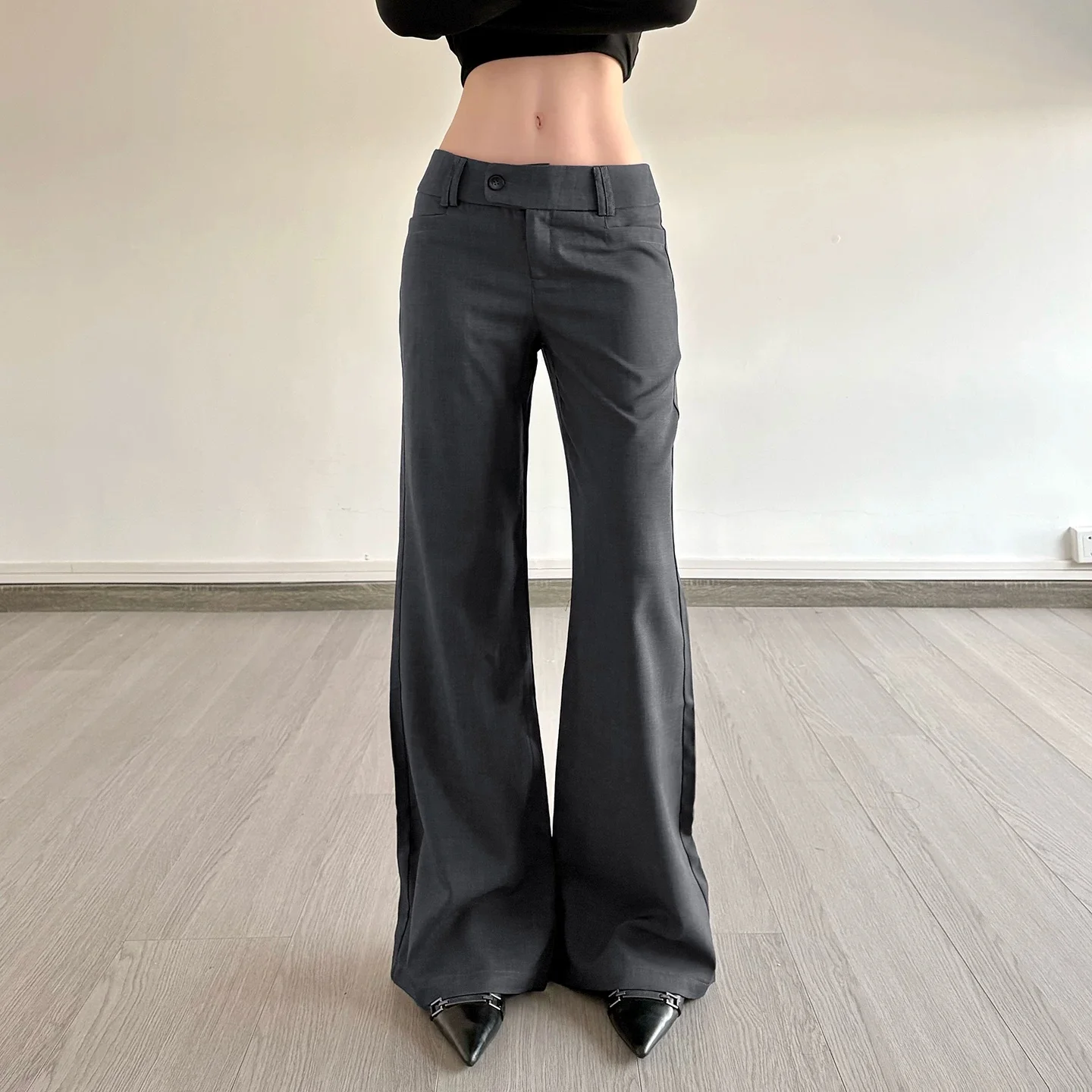 

Pants For Work Woman Couture Design Detail Office Lady Elegent Chic Classical Simple Minimalist Fashion Style Line Bottom Therma