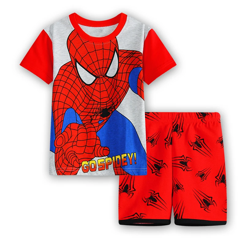 Clothes for Kids Spider-man Heroes Spiderman Pajamas Set Baby Toddler  Boys Wear Two-piece