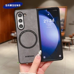 Ultra Thin Skin Feel Case Samsung Galaxy Z Fold 3 4 5 6 Fold 5 For Magsafe Magnetic Wireless Charging Fold 6 Shockproof Cover