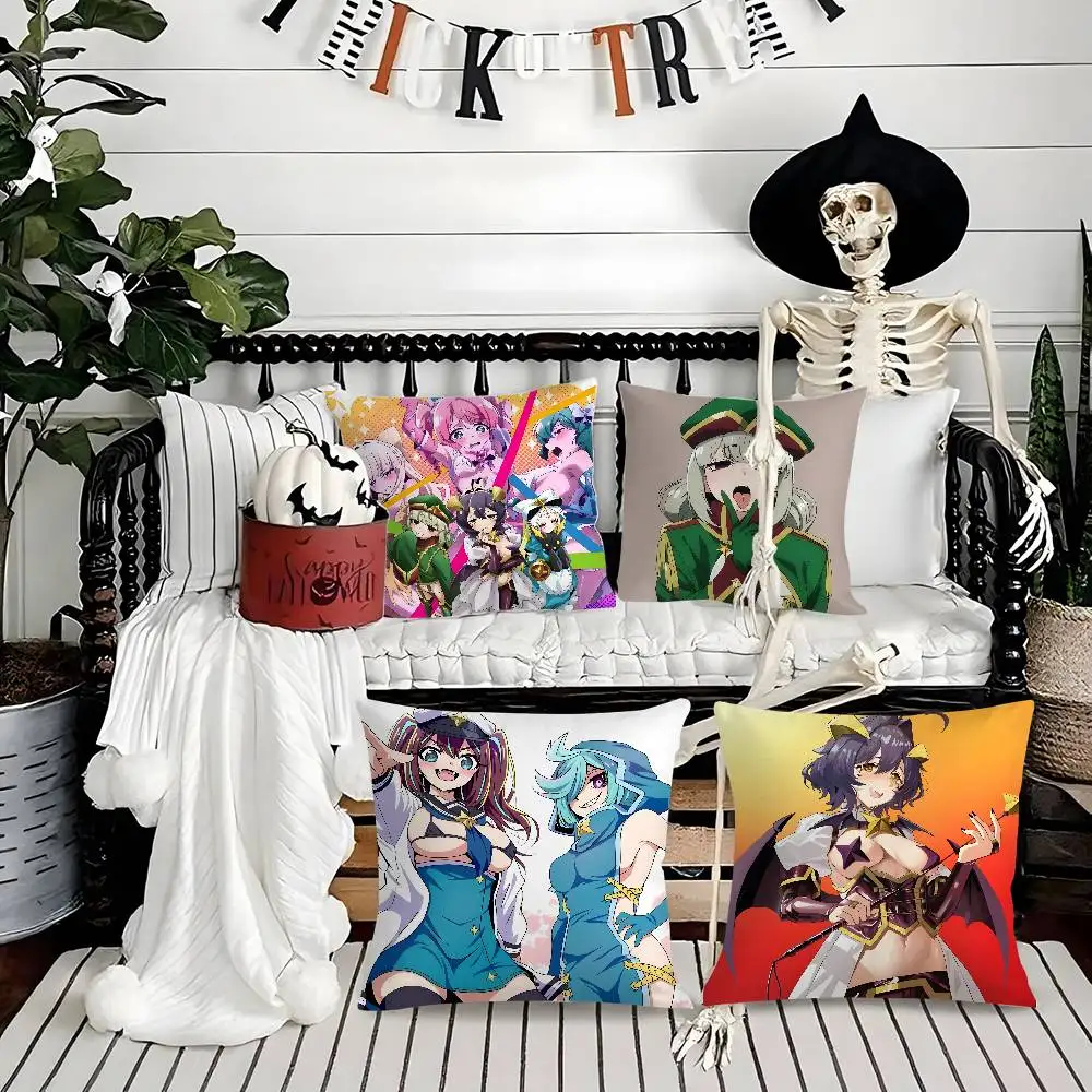 Anime M-Mahou Shoujo AkogareteS Federa per cuscino Morbido tessuto peluche Stampa fronte-retro Decorativo Casa Soggiorno Regalo Fodera per cuscino