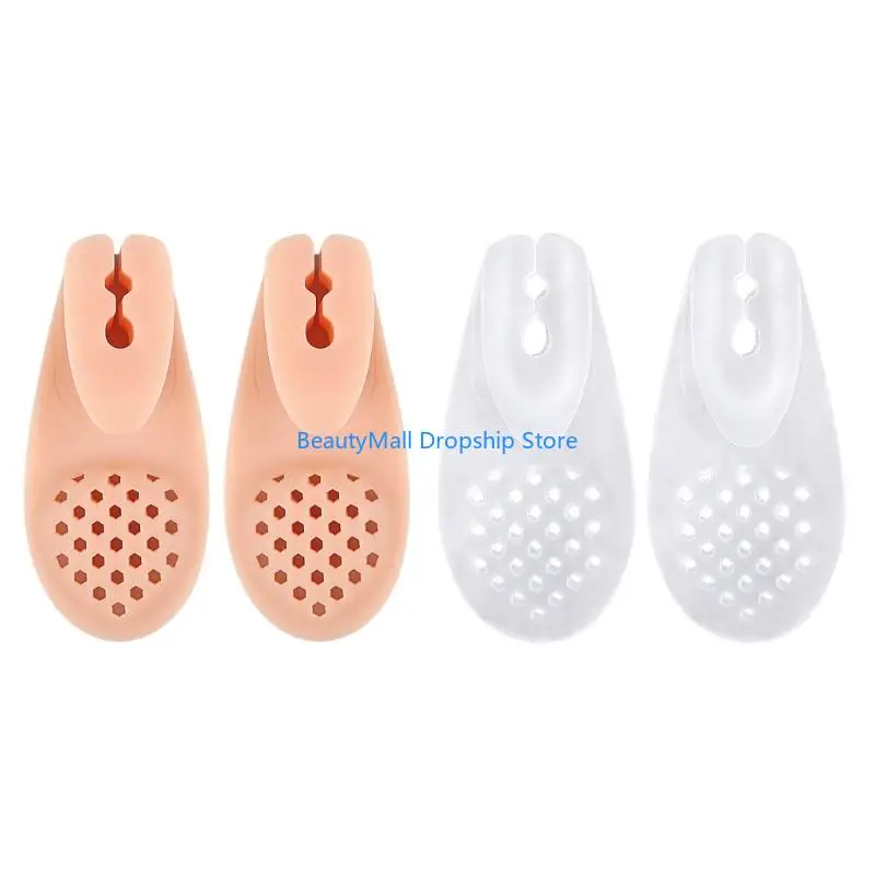 40JD 1pair ระบายนิ้วเท้าเป็นมิตรรองเท้าแตะที่มีการออกแบบแยกสำหรับผู้หญิงผู้ชาย