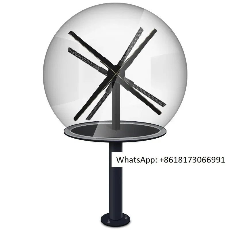

Naked eye 3D holographic fan, floor to ceiling advertising machine, projector, air imaging, rotating suspended stereo